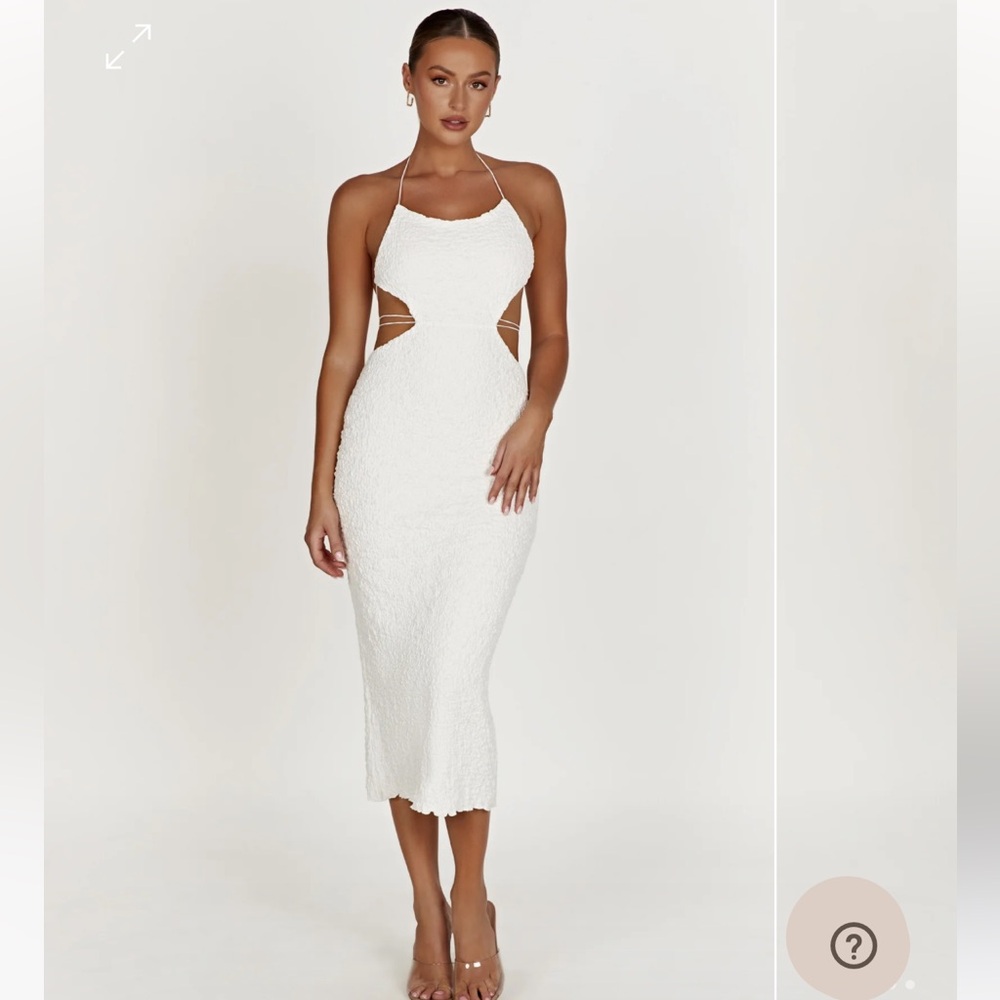 Meshki Sakura Textured Midi Dress